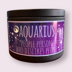 Aquarius zodiac Candle