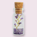 Gemstone Tree of Life in Glass Bottle - Amethyst