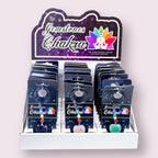 Gemstone Chakra Key Chains with Assorted Heart Stones