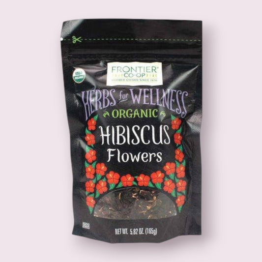 Hibiscus Flowers, Certified Organic, Kosher, Non-ETO 5.82 Oz