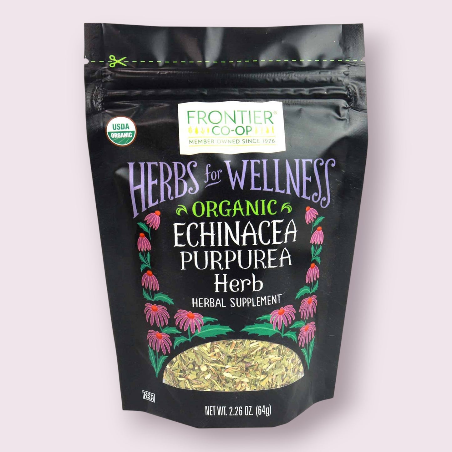 Herbs for Wellness Echinacea Purpurea, Organic, 2.26 Oz