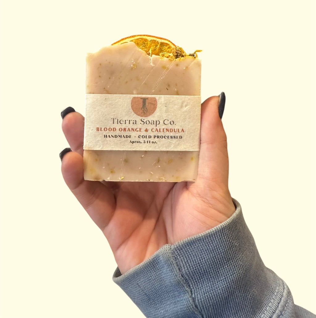 Blood Orange & Calendula Handmade Soap