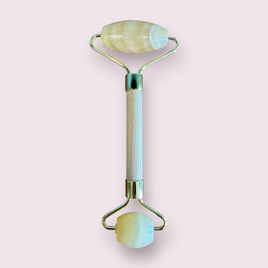 Bamboo Facial Massage Roller | Self Care Bestseller: Yellow Jade