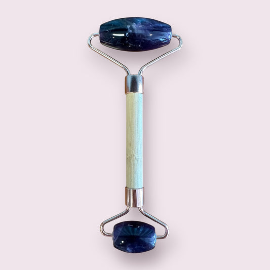 Bamboo Facial Massage Roller: Amethyst