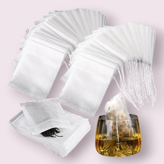 Disposable Fabric Drawstring Tea Bags - 2"x2.76": 100 Bags