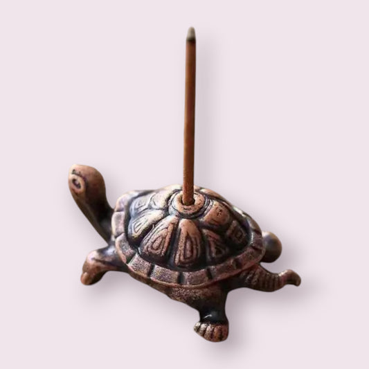 Turtle Mini Incense Holder Bronze/Copper Unique Piece: Bronze