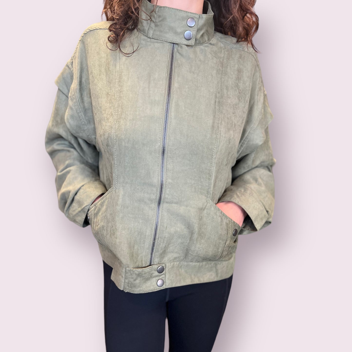 Moto Jacket - Olive