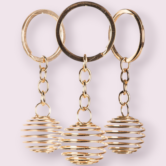 1 INCH LARGE SPRING PENDULUM KEYCHAINS: Copper