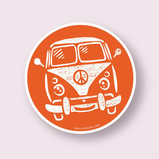 Hippie Bus Sticker