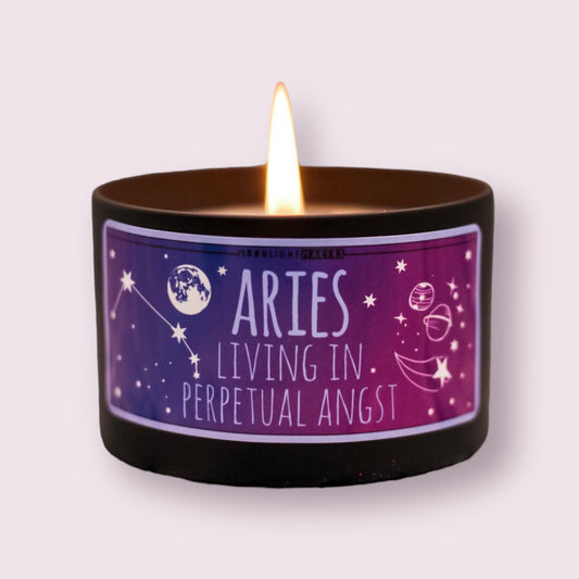 Aries Zodiac Candle