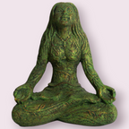 Volcanic Stone Statue - Mother Earth Lotus Pose
