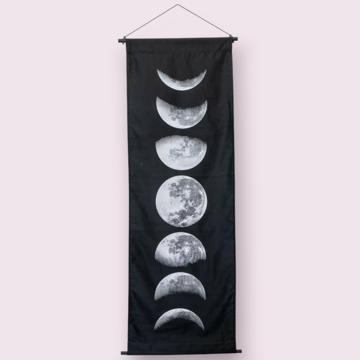 Cotton Hand Printed Banner - Moon Phases (Each)