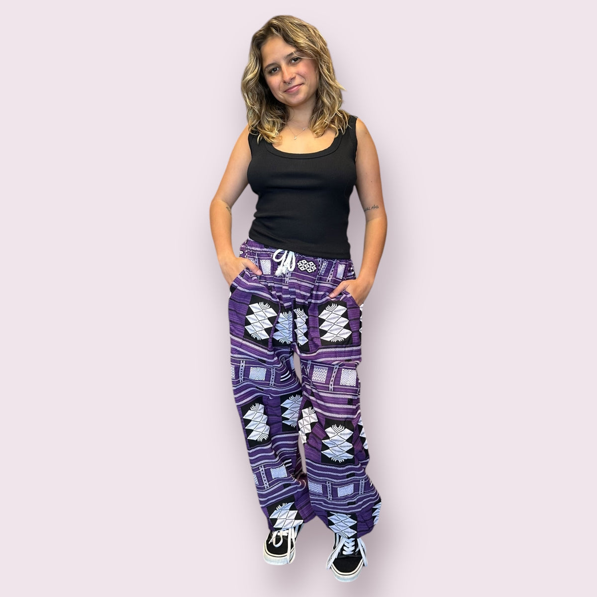 Cotton Ethnic Pattern Unisex Pants