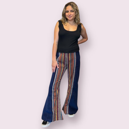 Corduroy and Gheri Bell Bottom Pants