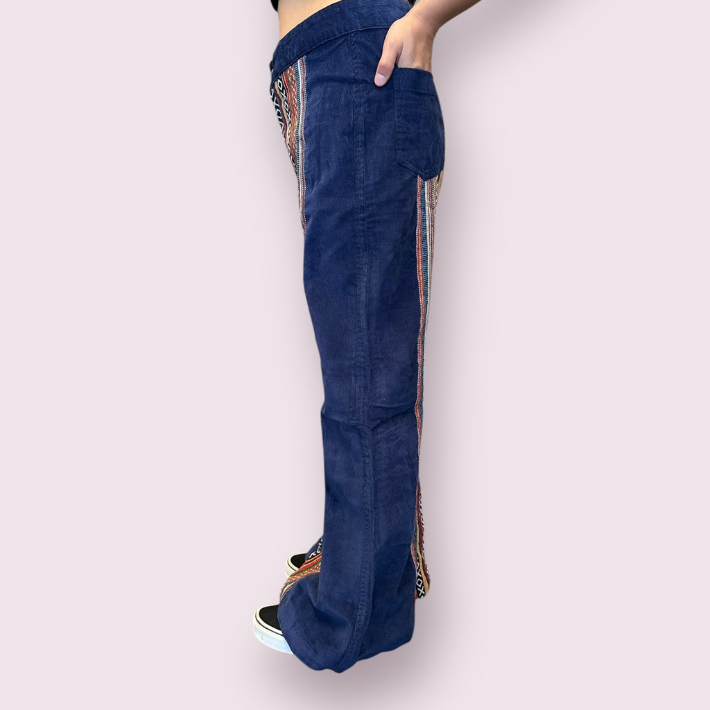 Corduroy and Gheri Bell Bottom Pants