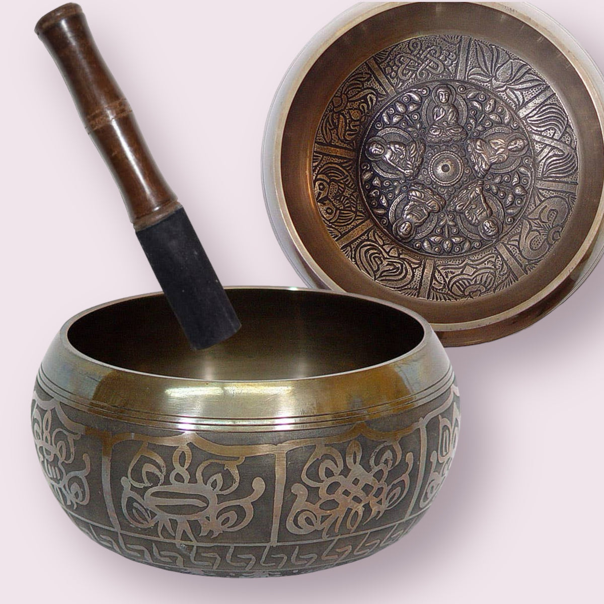 Embossed Singing Bowl Medium 5 Dhyani Buddhas (Each)