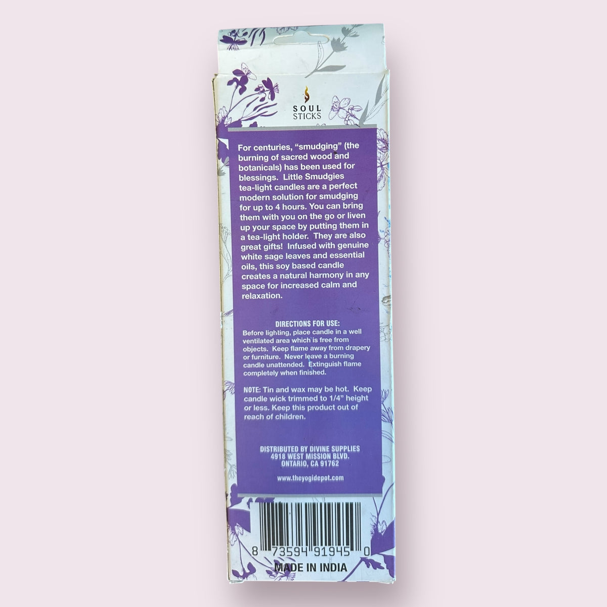 'Little Smudgies' Lavender Sage Smudge Candles