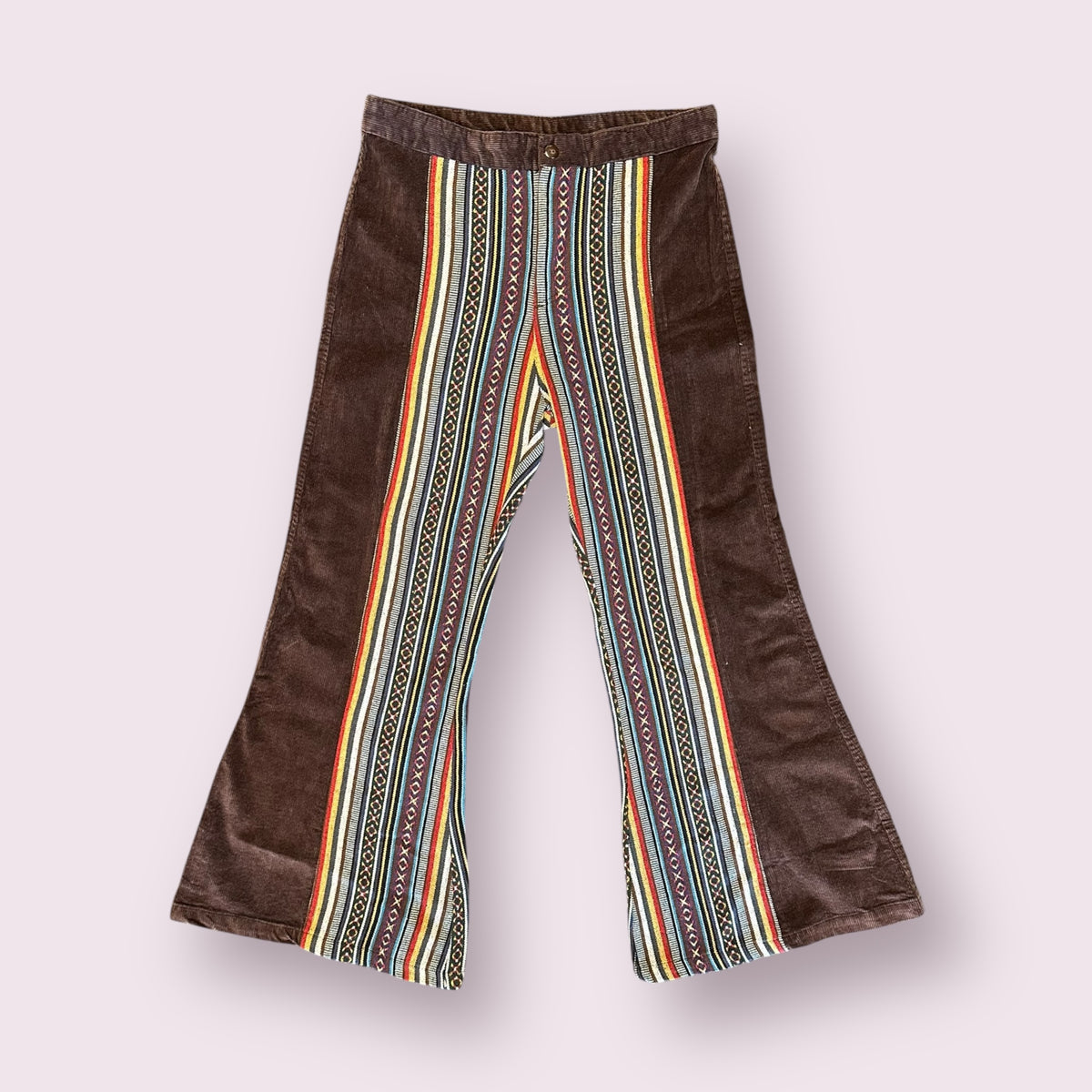 Corduroy and Gheri Bell Bottom Pants