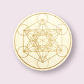 Wood Crystal Grid - Metatron (Each)