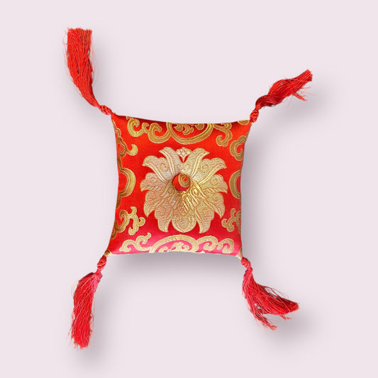 5'' Brocade Bowl Cushion - Red