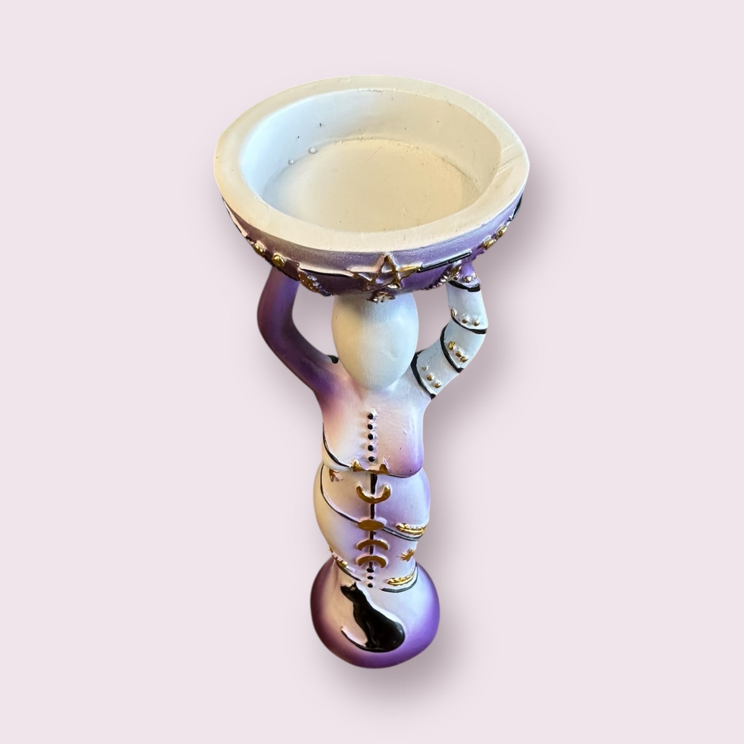 Polyresin T-Light Holder Moon Goddess