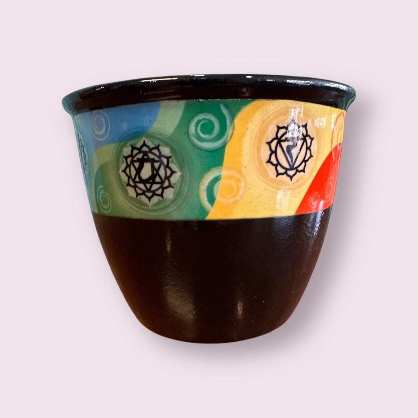 Chakras Ceramic Smudge Pot