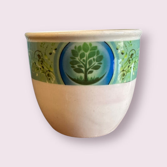 Tree of Life Small Ceramic Smudge Pot