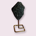 Black Tourmaline on Gold Metal Stand