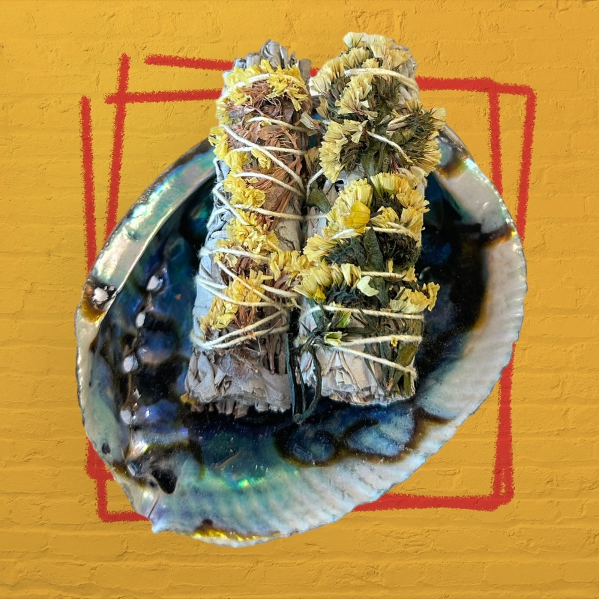 Yellow Sinvata and White Sage