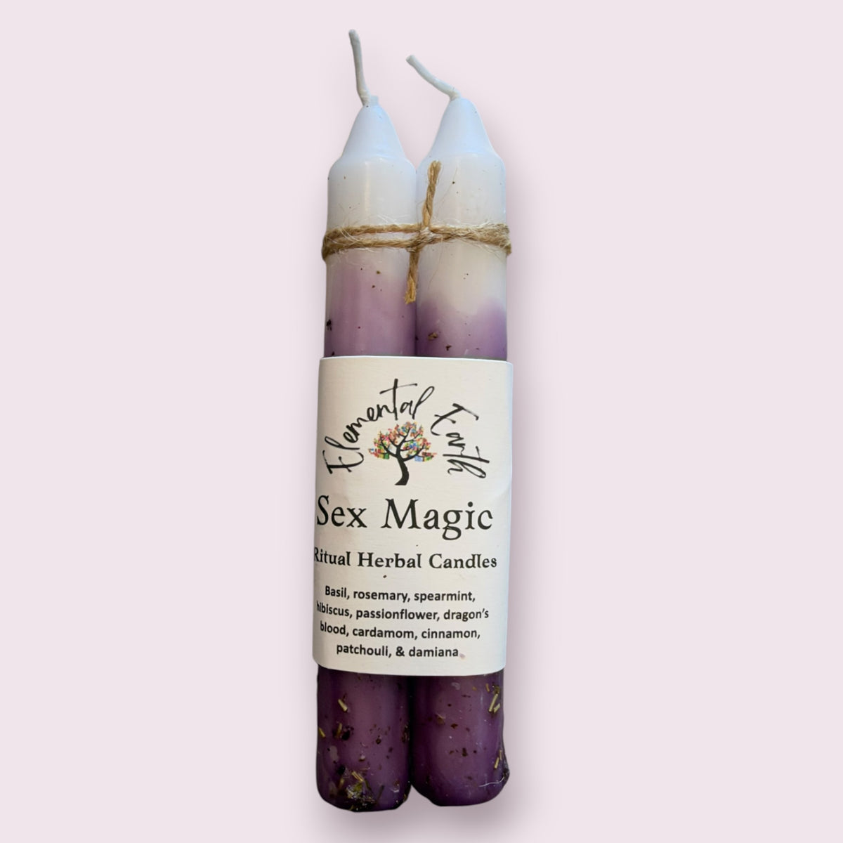 Sex Magic 6 inch Herbal Intention Candles