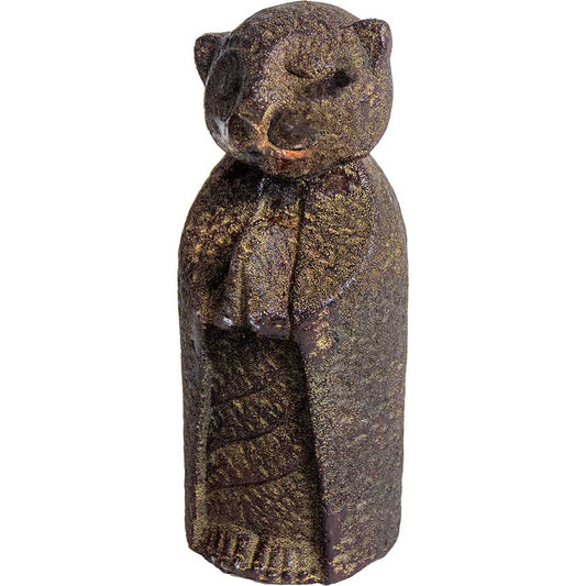 Volcanic Stone Statue - Jizo Cat