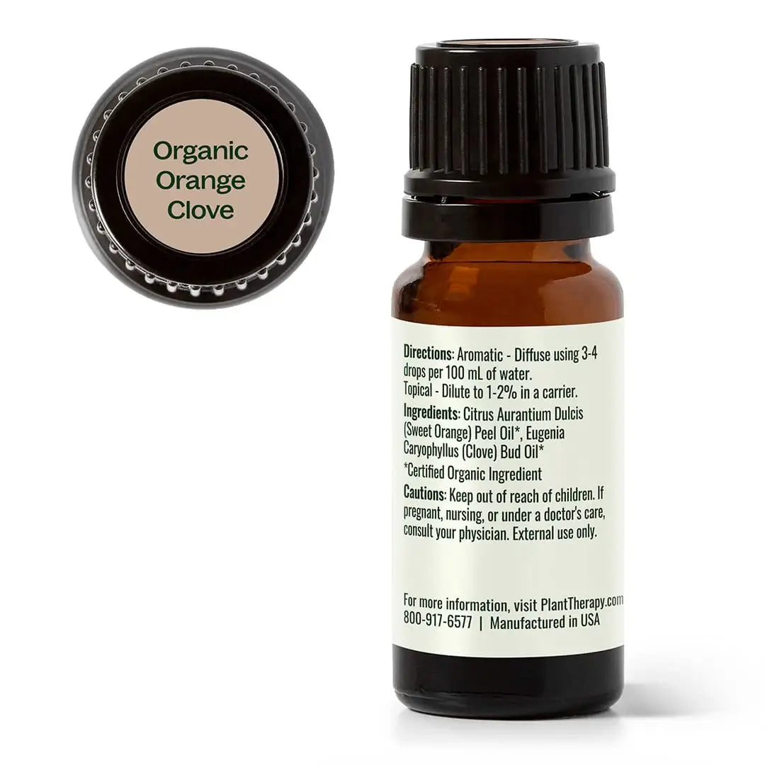 Organic Orange Clove Essential Oil Blend 10 ml