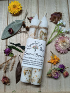 Sacred Space Herbal Intention 6 inch taper candle set