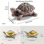 Turtle Mini Incense Holder Bronze/Copper Unique Piece: Bronze
