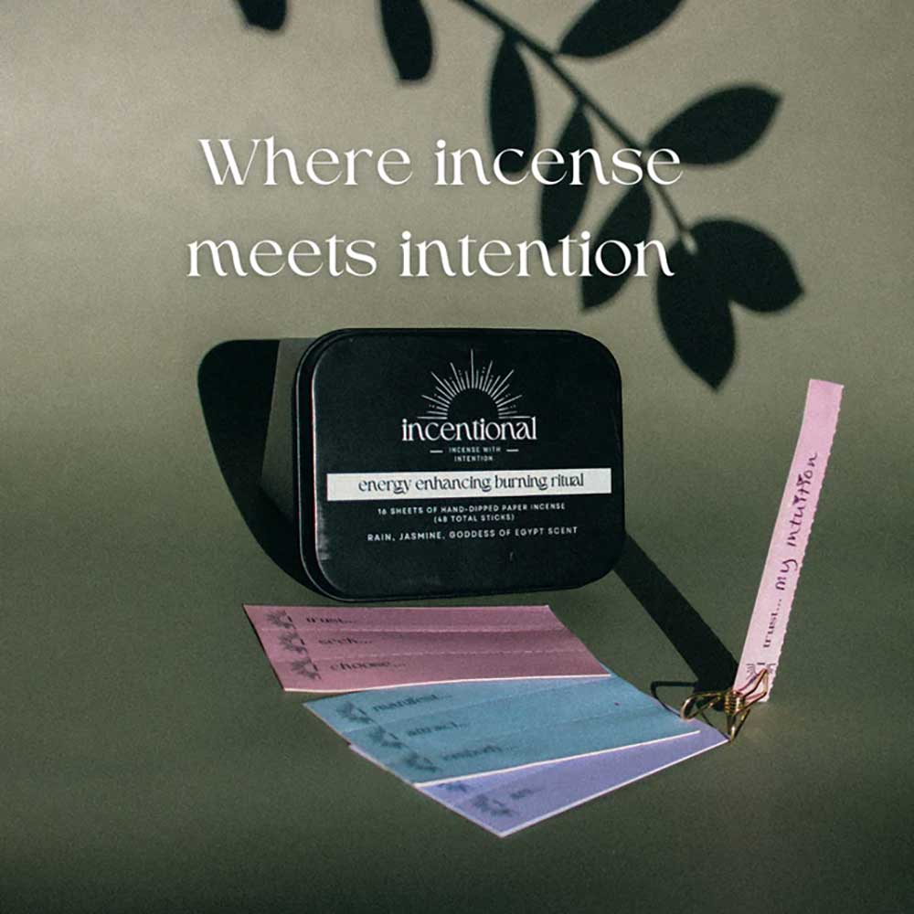 Incentional Energy Enhancing Paper Incense Kit 48 Sheets: Paper