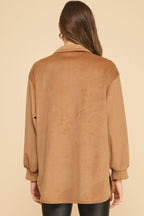 Amicis Lilian Oversized  Shirt: Camel