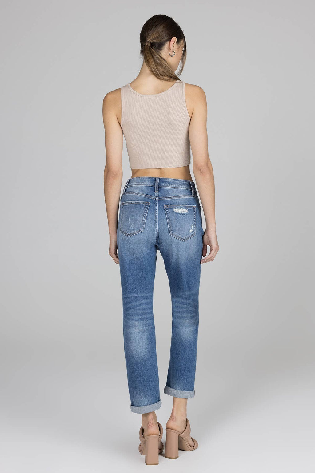 High Rise Boyfriend Jeans