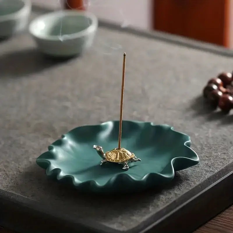 Turtle Mini Incense Holder Bronze/Copper Unique Piece: Bronze