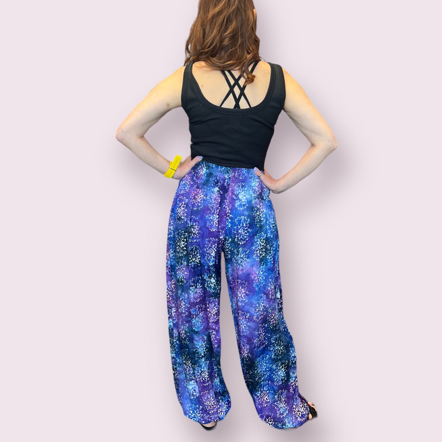 Batik Tie-Dye Tapered Pants Blue