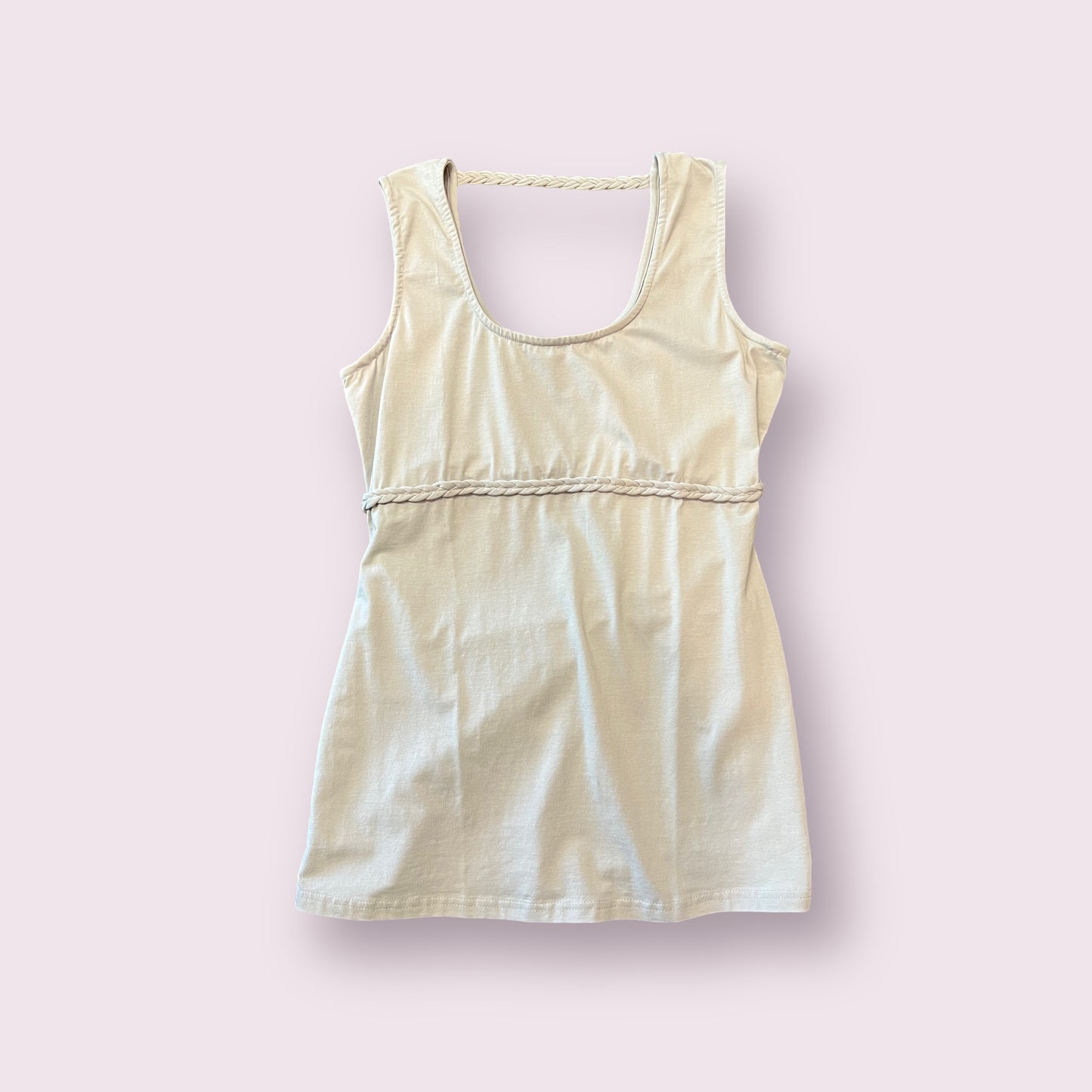 Organic Braided Cut Out Back Tank