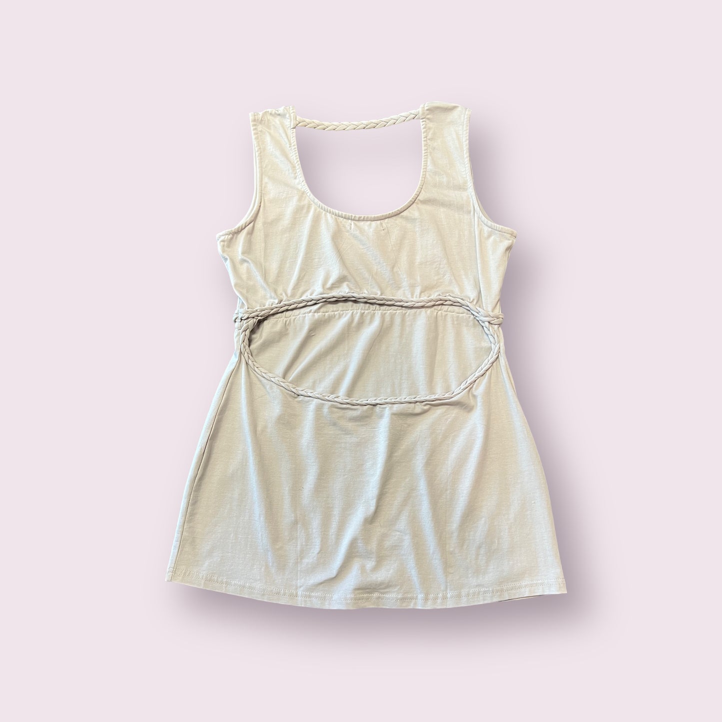 Organic Braided Cut Out Back Tank