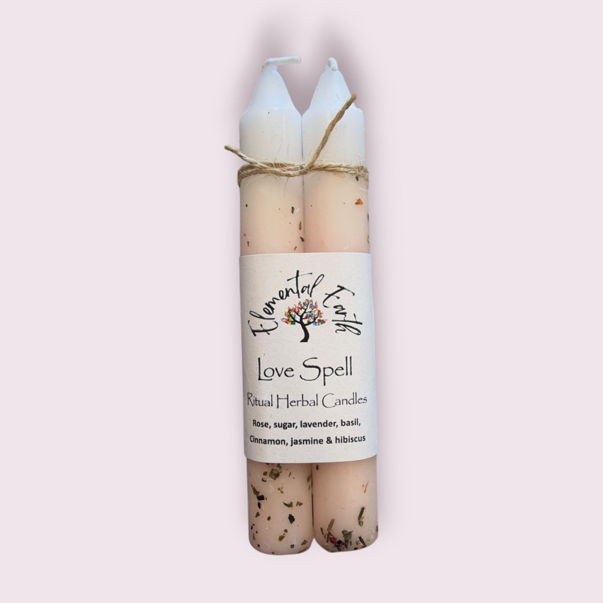 Love Spell Herbal Intention Candles
