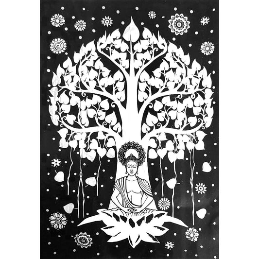 Tree Of Life Buddha Meditation Tapestry