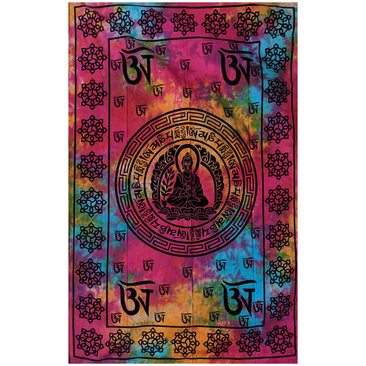 Buddha Mandala Tie Dye Tapestry