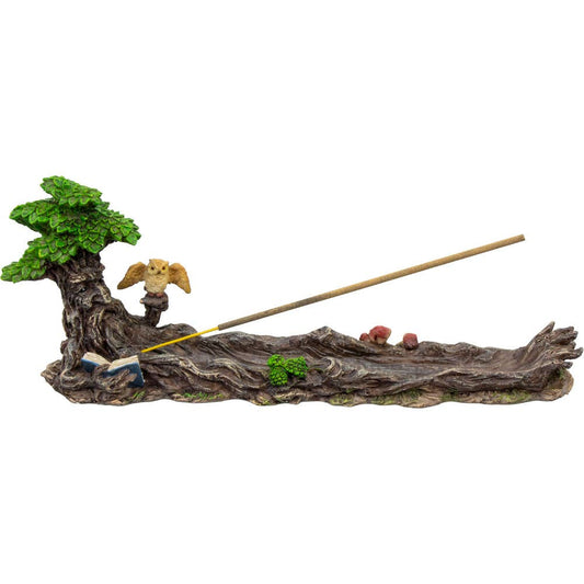 Green Man Polyresin Incense Holder