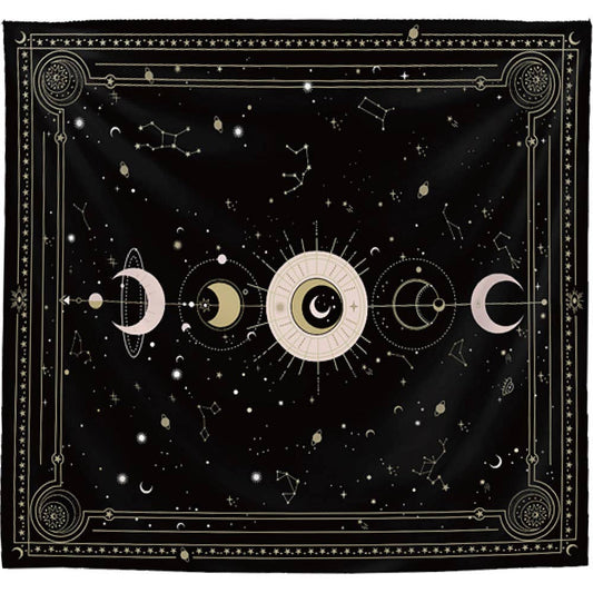 Moon Phases Polyester Tapestry