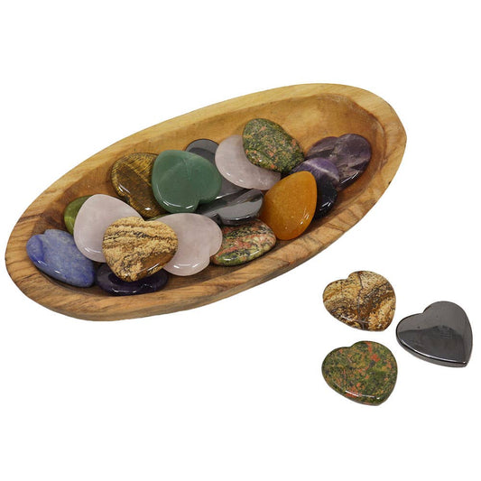 Assorted Mini Heart Stones Assorted | Gemstone Heart