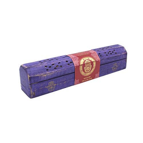 Purple Hand of Fatima Incense Box