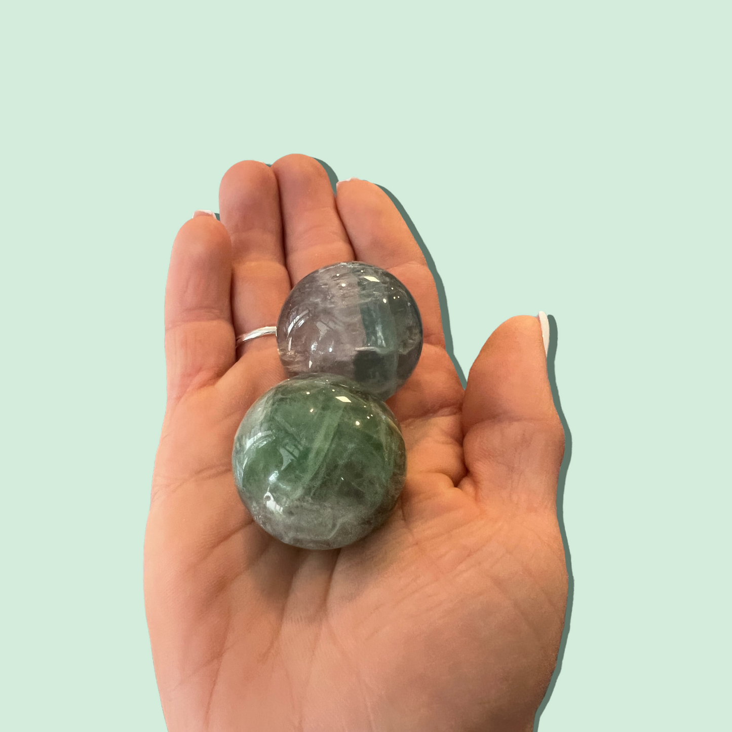 Fluorite Mini Sphere | Fluorite Crystal for Grounding