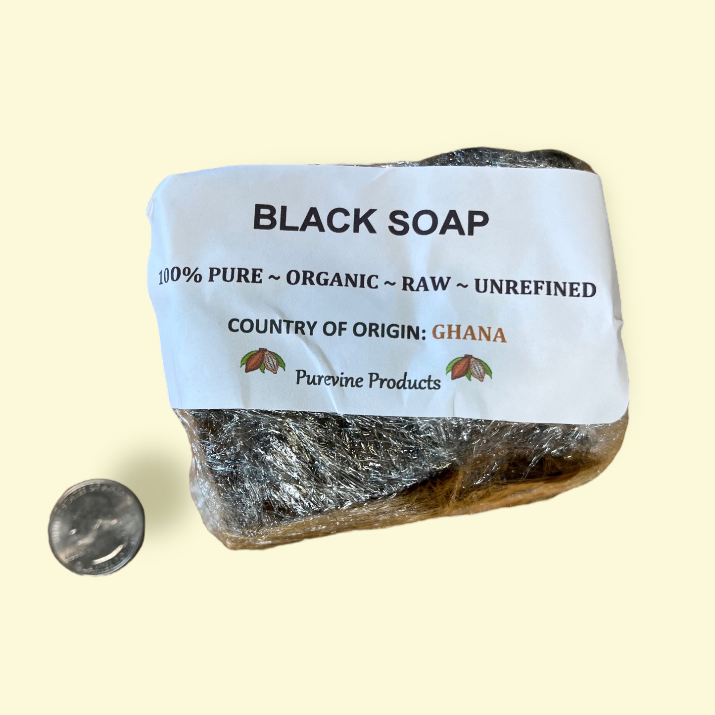 Raw African Black Soap 8oz